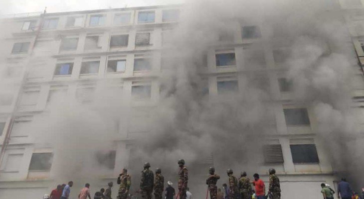 Massive fire at Ashulia garment factory